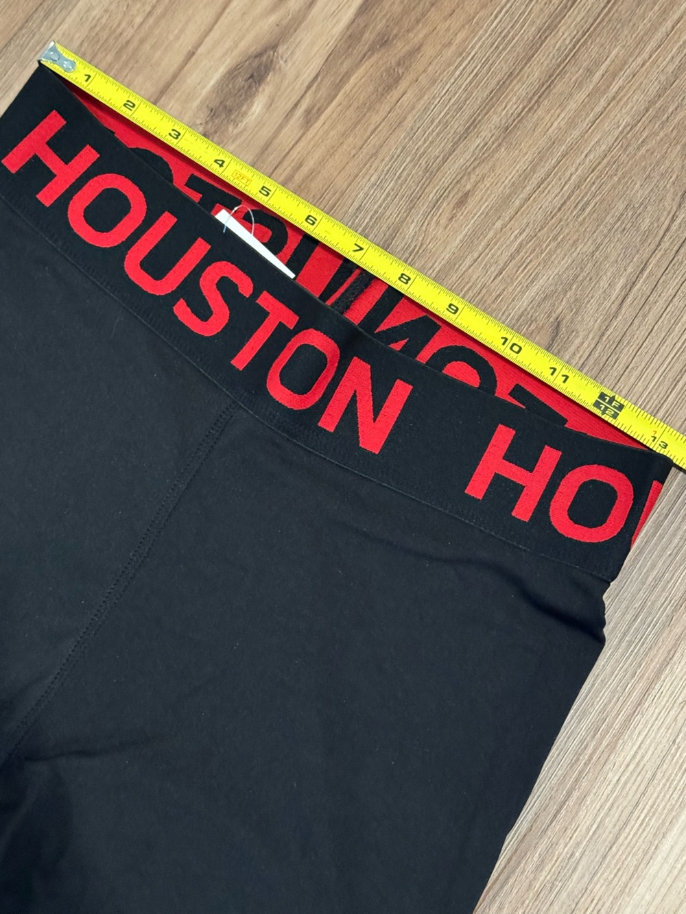 LIDA Houston Sport Black & Red Leggings w/ Branded Waistband- size S/M & L/XL - Picture 11 of 15